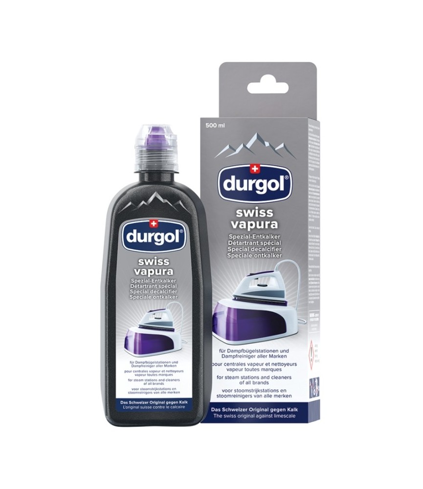 Détartrant spécial centrales vapeur et nettoyeurs à vapeur - 500 ml - DURGOL Détartrant spécial centrales vapeur et nettoyeurs à vapeur - 500 ml - DURGOL