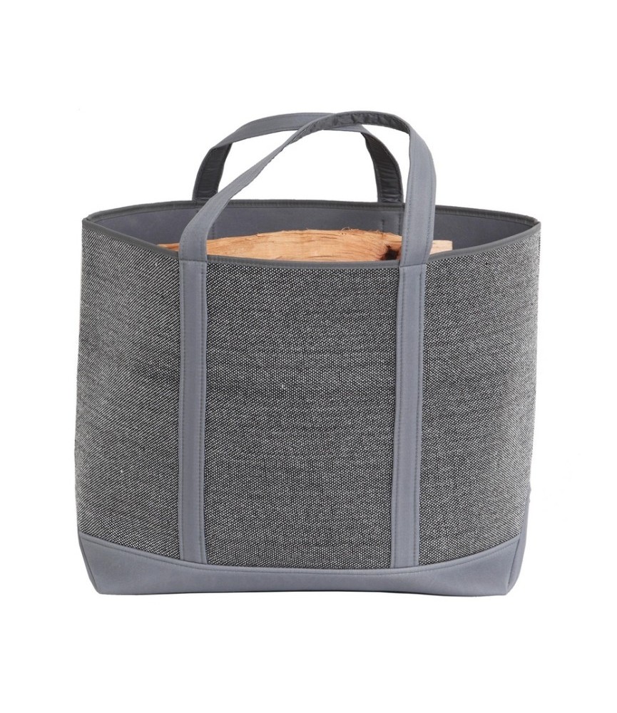 Sac à bûches - Belharra - Gris clair - LE MARQUIER Sac à bûches - Belharra - Gris clair - LE MARQUIER
