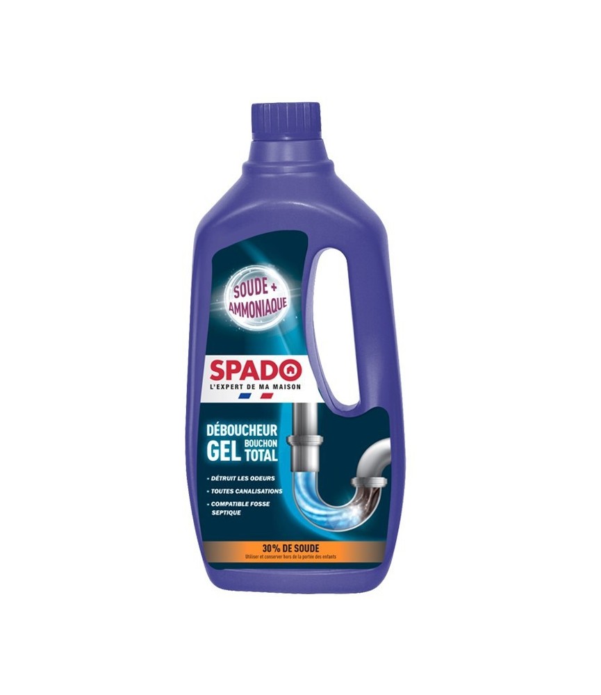 Déboucheur en gel - Bouchon Total - 1 L - SPADO