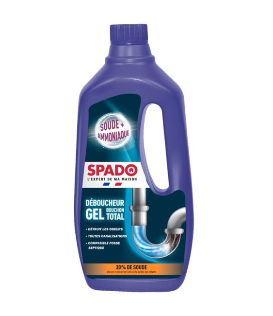 Déboucheur en gel - Bouchon Total - 1 L - SPADO