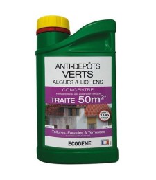 Anti dépôts verts concentré - 50 m² - 1 L - ECOGENE