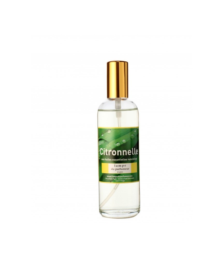 Vaporisateur d'ambiance - Citronnelle - 100 ml - LAMPE DU PARFUMEUR Vaporisateur d'ambiance - Citronnelle - 100 ml - LAMPE DU PARFUMEUR