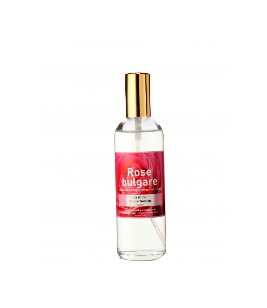 Vaporisateur d'ambiance - Rose bulgare - 100 ml - LAMPE DU PARFUMEUR Vaporisateur d'ambiance - Rose bulgare - 100 ml - LAMPE DU PARFUMEUR