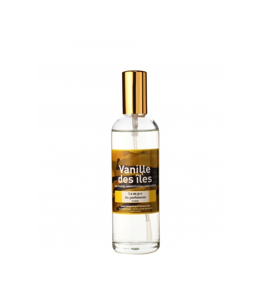 Vaporisateur d'ambiance - Vanille des îles - 100 ml - LAMPE DU PARFUMEUR Vaporisateur d'ambiance - Vanille des îles - 100 ml - LAMPE DU PARFUMEUR