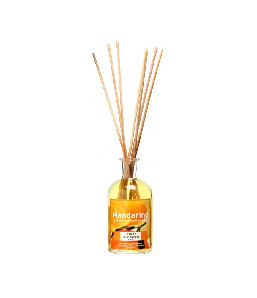 Bambous parfumés - Mandarine - 100 ml - LAMPE DU PARFUMEUR Bambous parfumés - Mandarine - 100 ml - LAMPE DU PARFUMEUR