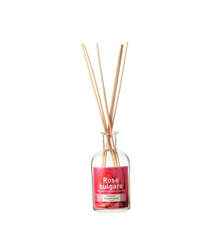 Bambous parfumés - Rose bulgare - 100 ml - LAMPE DU PARFUMEUR Bambous parfumés - Rose bulgare - 100 ml - LAMPE DU PARFUMEUR