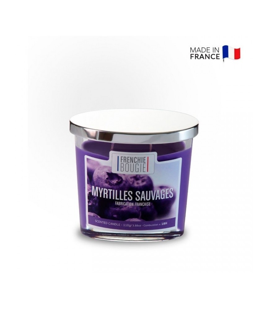 Bougie parfumée - Myrtilles sauvages - 18 heures - Frenchie Bougie - BOUGIES LA FRANCAISE Bougie parfumée - Myrtilles sauvages - 18 heures - Frenchie Bougie - BOUGIES LA FRANCAISE