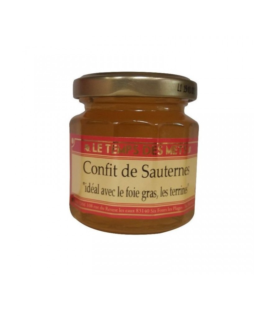 Confit de sauternes à tartiner - 120 Grs - LE TEMPS DES METS Confit de sauternes à tartiner - 120 Grs - LE TEMPS DES METS