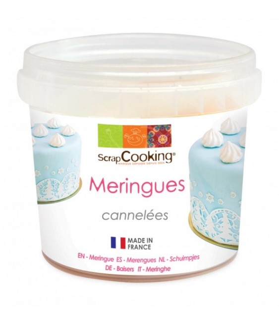 Pot de mini meringues cannelées - 40 Grs - SCRAPCOOKING