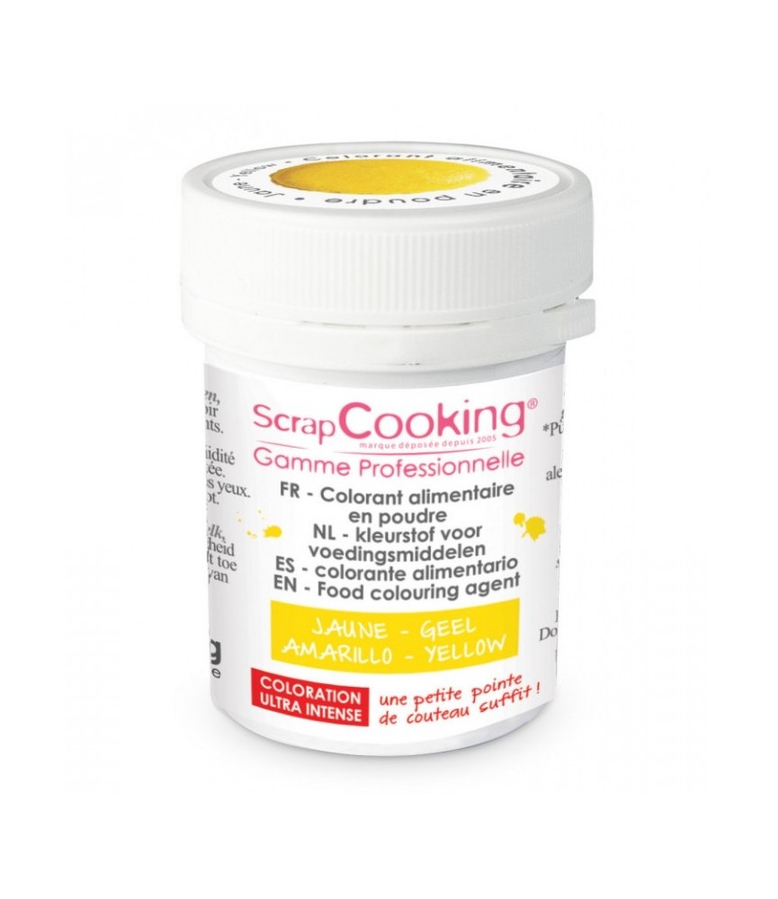 Colorant alimentaire en poudre jaune - SCRAPCOOKING Colorant alimentaire en poudre jaune - SCRAPCOOKING