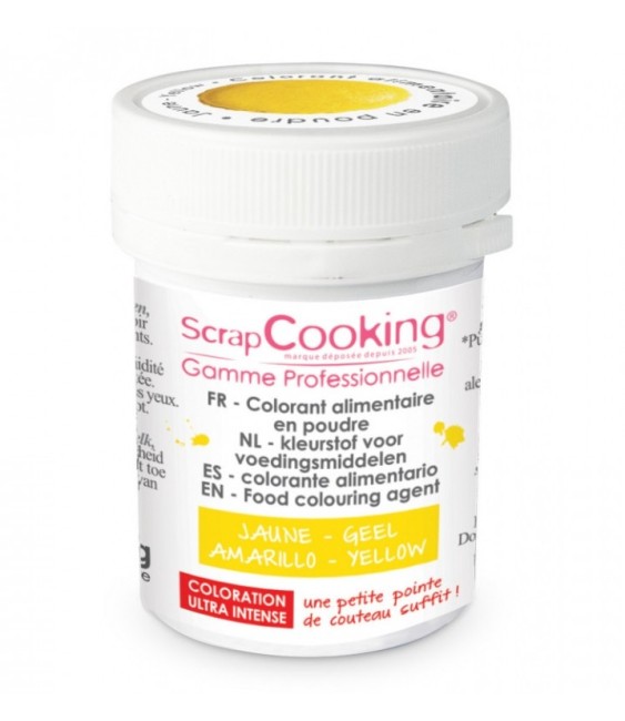 Colorant alimentaire en poudre jaune - SCRAPCOOKING