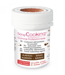 Colorant alimentaire en poudre marron - SCRAPCOOKING