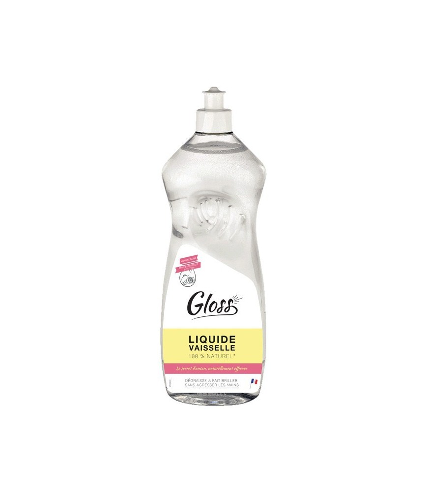 Liquide vaisselle - Citron - 100 % Naturel - 1 L - GLOSS Liquide vaisselle - Citron - 100 % Naturel - 1 L - GLOSS