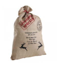 Sac à cadeaux en Jute - Spécial Noël - AUBRY GASPARD