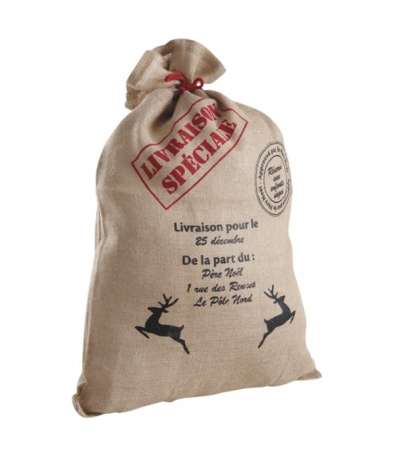 Sac à cadeaux en Jute - Spécial Noël - AUBRY GASPARD
