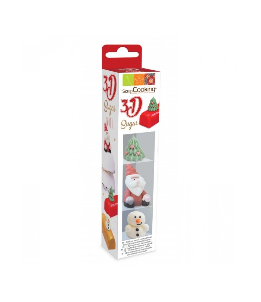 Décors 3D en sucre - Noël - SCRAPCOOKING