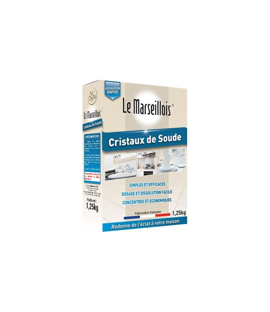Lessive Cristaux de Soude - 1 Kg - LE MARSEILLOIS