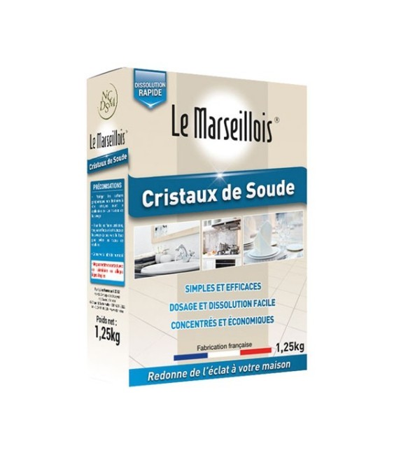 Lessive Cristaux de Soude - 1 Kg - LE MARSEILLOIS