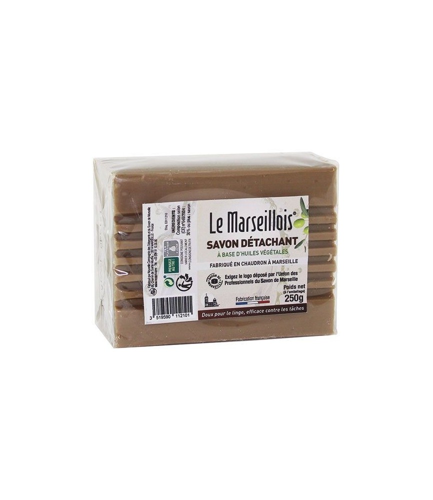Savon de Marseille détachant - 250 Grs - LE MARSEILLOIS Savon de Marseille détachant - 250 Grs - LE MARSEILLOIS