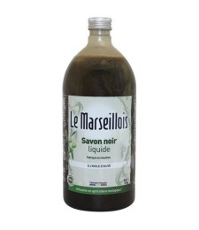 Savon noir liquide à l'huile d'olive - 1 L - LE MARSEILLOIS
