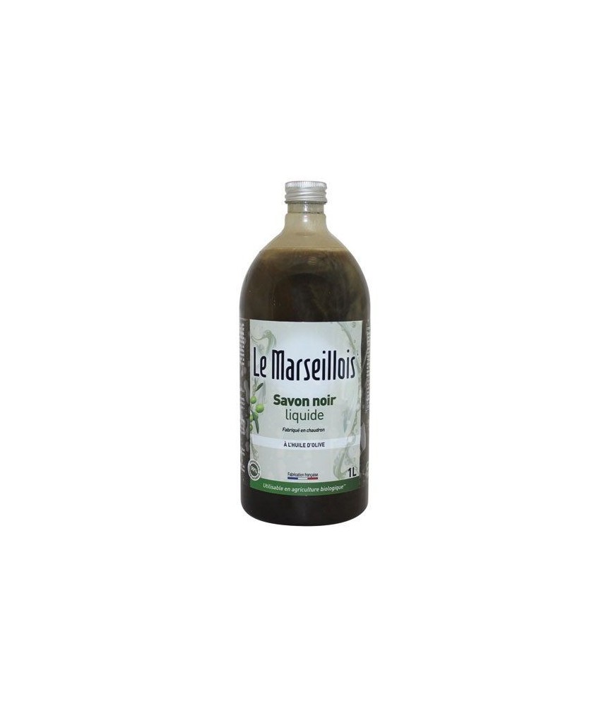 Savon noir liquide à l'huile d'olive - 1 L - LE MARSEILLOIS