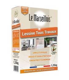 Lessive tous travaux - 1.25kg - LE MARSEILLOIS