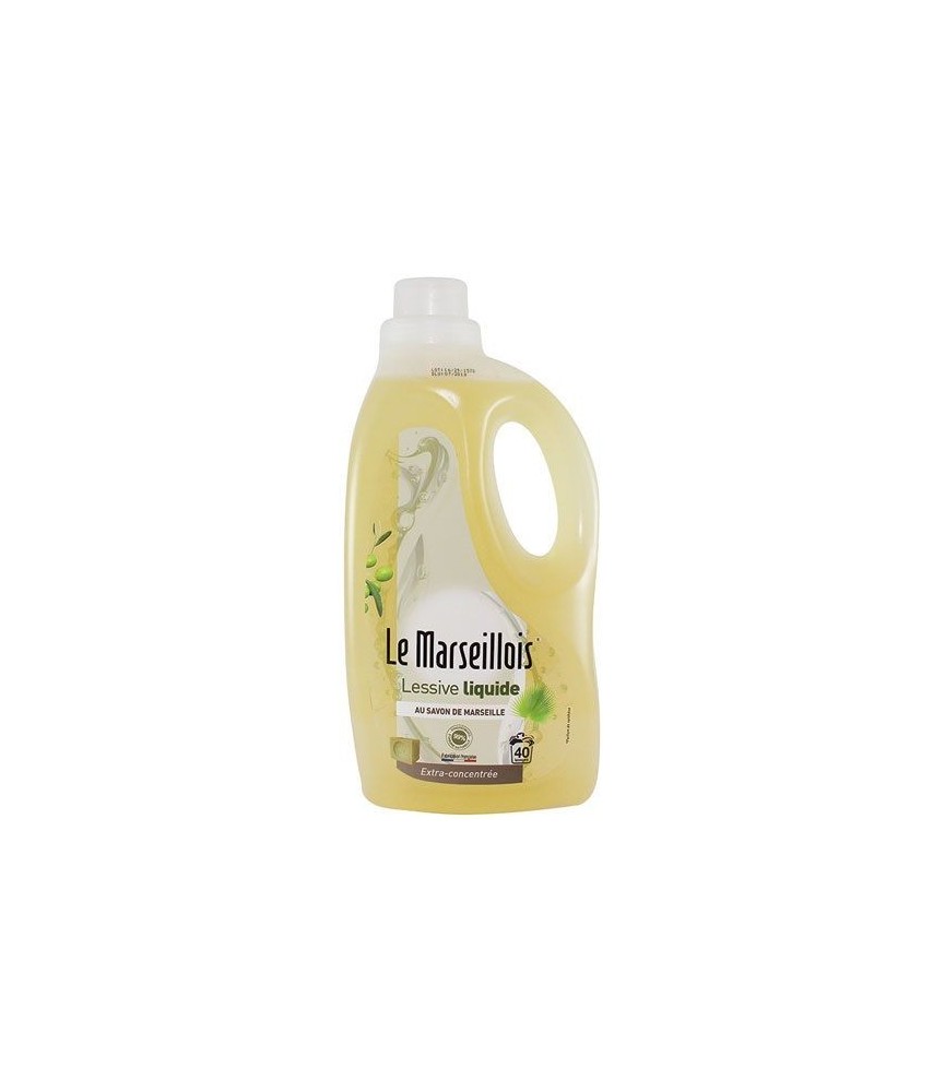 Lessive liquide au savon de marseille - 40 lavages - LE MARSEILLOIS Lessive liquide au savon de marseille - 40 lavages - LE MARSEILLOIS