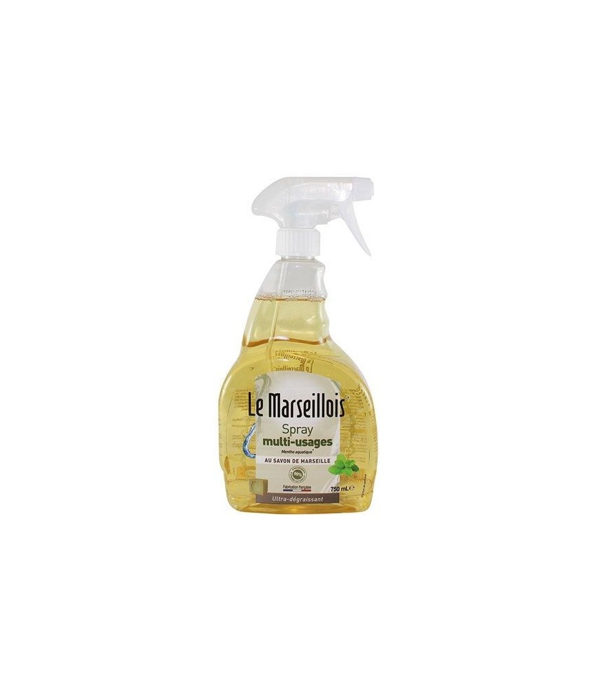 Nettoyant multi-usages au savon de marseille - 750 ml - LE MARSEILLOIS Nettoyant multi-usages au savon de marseille - 750 ml - LE MARSEILLOIS