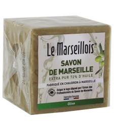 Cube de savon de marseille - Olive - 300 Grs - LE MARSEILLOIS