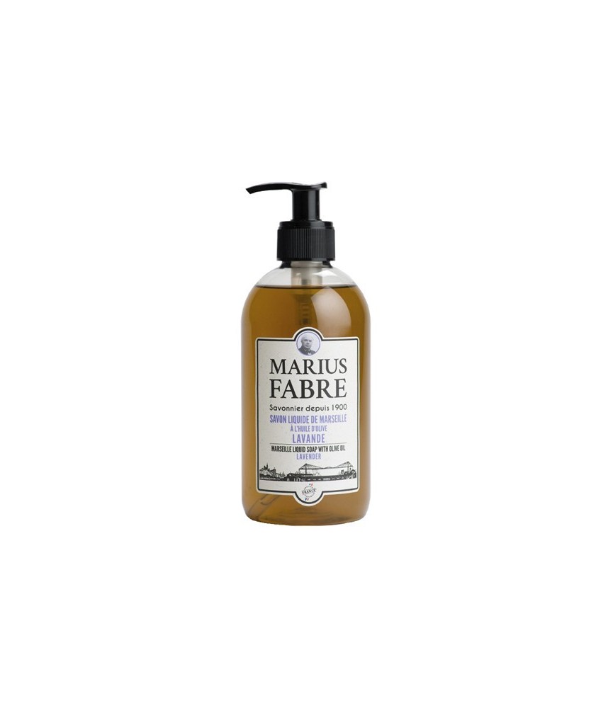 Savon liquide de Marseille à l'huile d'olive - Lavande - 400 ml - MARIUS FABRE Savon liquide de Marseille à l'huile d'olive - Lavande - 400 ml - MARIUS FABRE