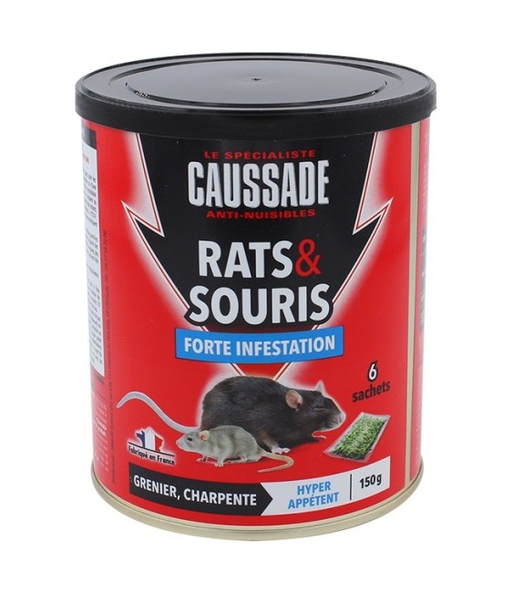 Rats et souris - Forte infestation - Céréales - 150 Grs - CAUSSADE