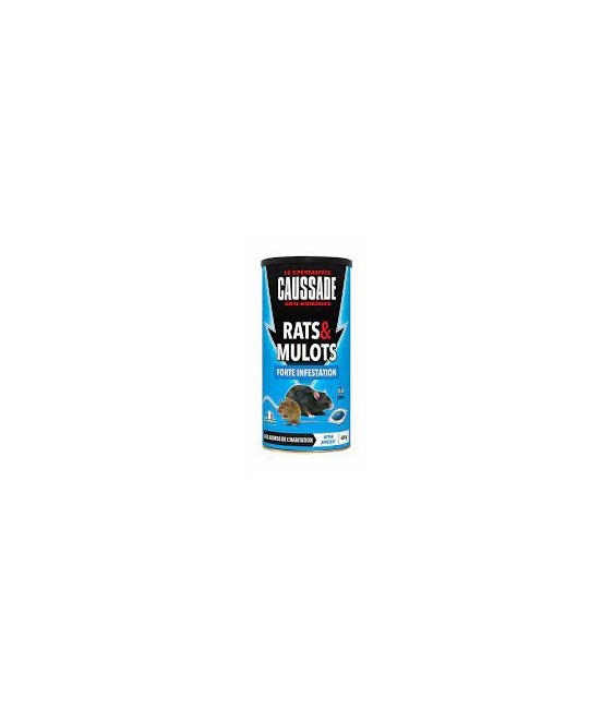 Rats et mulots - Efficacité radicale - Céréales - 600 Grs - CAUSSADE