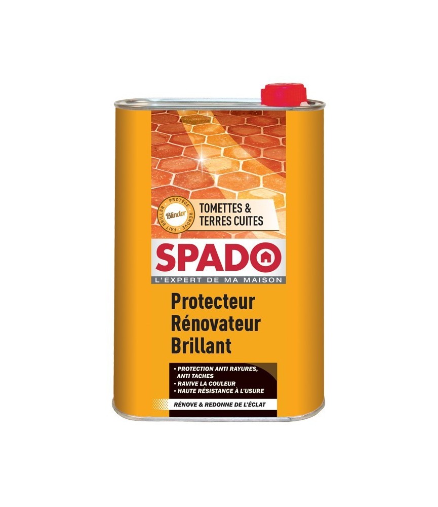 Rénovateur et protecteur brillant - Tomettes & Terres cuites - Blindor - 1 L - SPADO Rénovateur et protecteur brillant - Tomettes & Terres cuites - Blindor - 1 L - SPADO