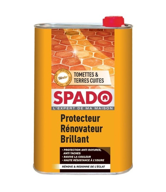 Rénovateur et protecteur brillant - Tomettes & Terres cuites - Blindor - 1 L - SPADO