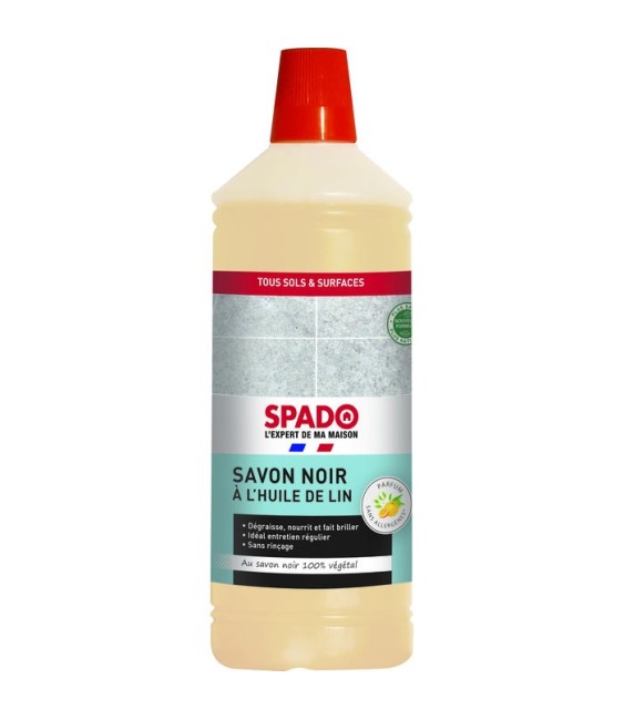 Savon noir à l'huile de lin - 1 L - SPADO