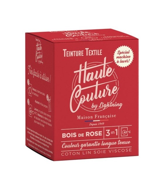 Teinture spécial machine à laver - 350 Grs - Bois de rose - HAUTE-COUTURE