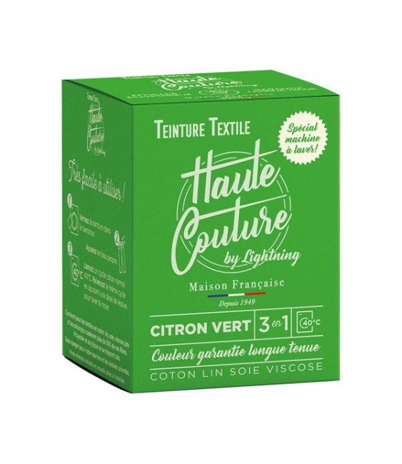 Teinture spécial machine à laver - 350 Grs - Citron vert - HAUTE-COUTURE