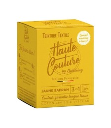 Teinture spécial machine à laver - 350 Grs - Jaune safran - HAUTE-COUTURE