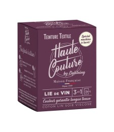 Teinture spécial machine à laver - 350 Grs - Lie de vin - HAUTE-COUTURE