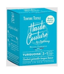 Teinture spécial machine à laver - 350 Grs - Turquoise - HAUTE-COUTURE