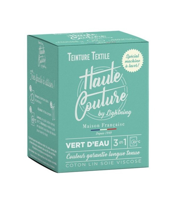 Teinture spécial machine à laver - 350 Grs - Vert d'eau - HAUTE-COUTURE