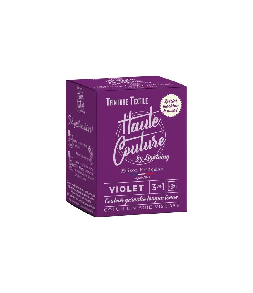 Teinture spécial machine à laver - 350 Grs - Violet - HAUTE-COUTURE