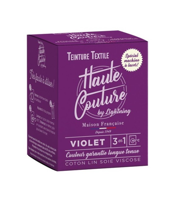 Teinture spécial machine à laver - 350 Grs - Violet - HAUTE-COUTURE