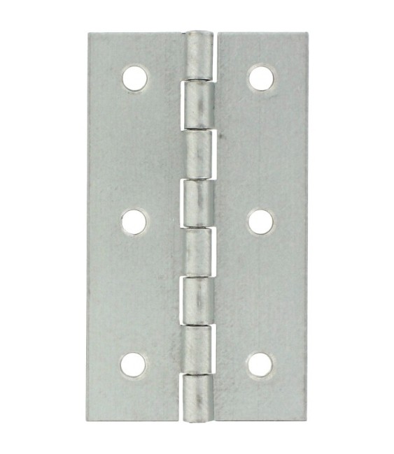 Charnière axe zingué - Hauteur 60 mm - Largeur 35 mm - Vendu par 25 - MONIN