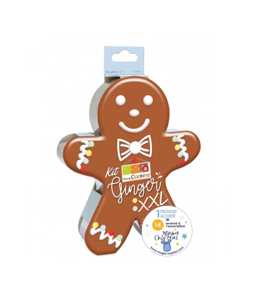 Kit découpoir ginger XXL DIY - SCRAPCOOKING