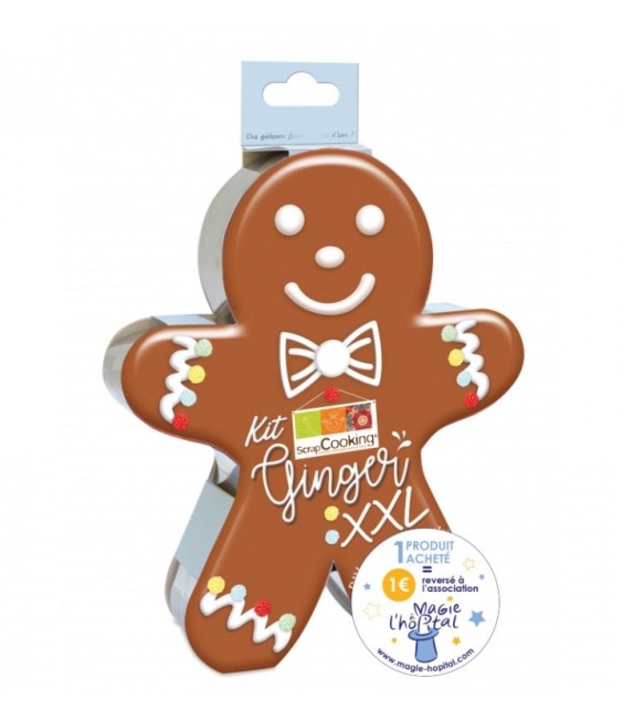 Kit découpoir ginger XXL DIY - SCRAPCOOKING