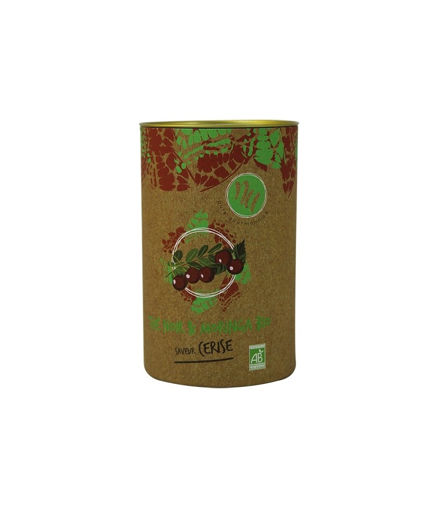 Thé noir Bio Moringa - Cerise - MAISON TAILLEFER Thé noir Bio Moringa - Cerise - MAISON TAILLEFER