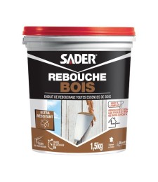 Enduit de rebouchage spécial Bois - 1.5 Kg - SADER