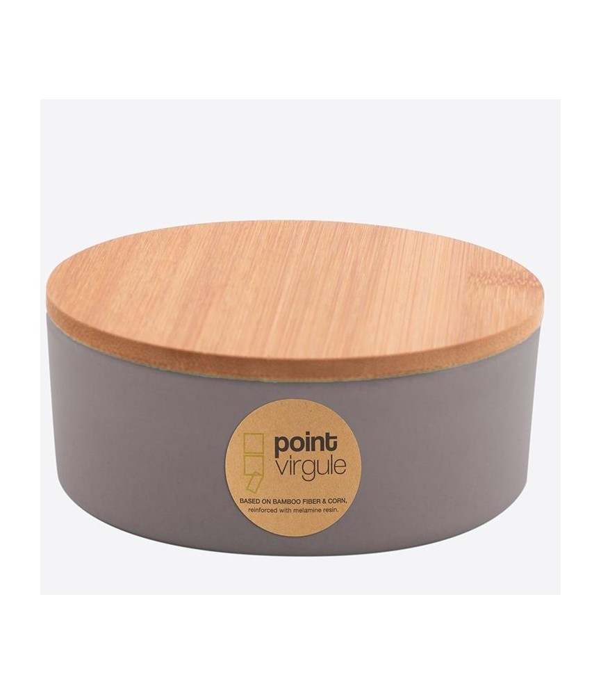 Boîte en fibre de Bambou - Biodégradable - Gris - 300 ml - POINT VIRGULE