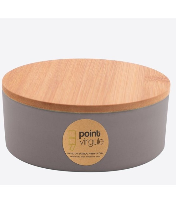 Boîte en fibre de Bambou - Biodégradable - Gris - 300 ml - POINT VIRGULE